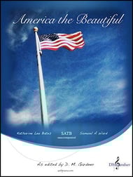 America the Beautiful SATB choral sheet music cover Thumbnail